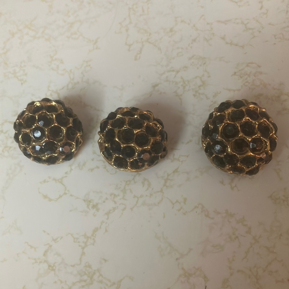 Gold and Black decorative buttons